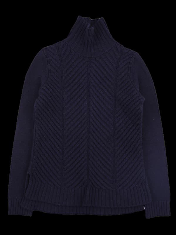 꽈배기 폴라 긴팔니트