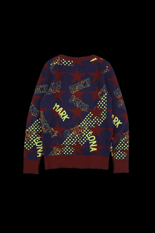 브이넥 컬러니트