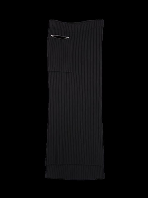 골지 포켓 롱 스커트