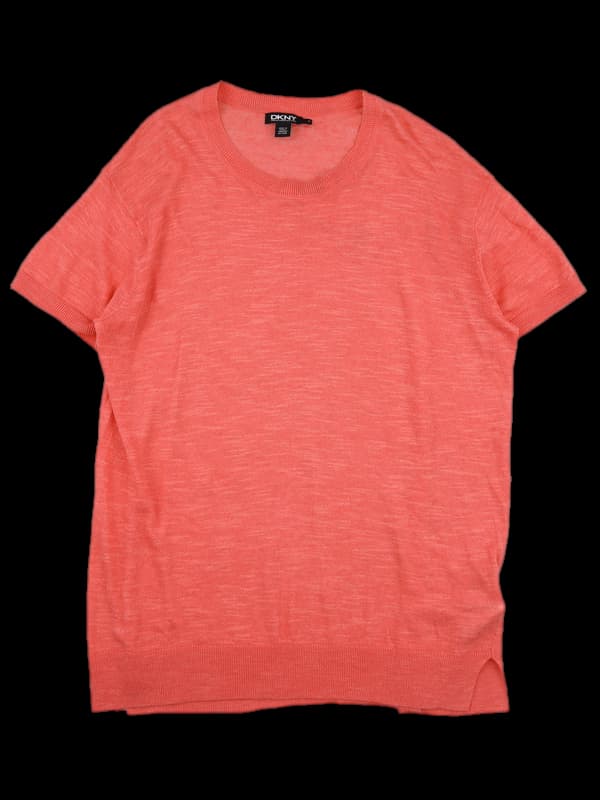 라운드 넥 반팔 니트