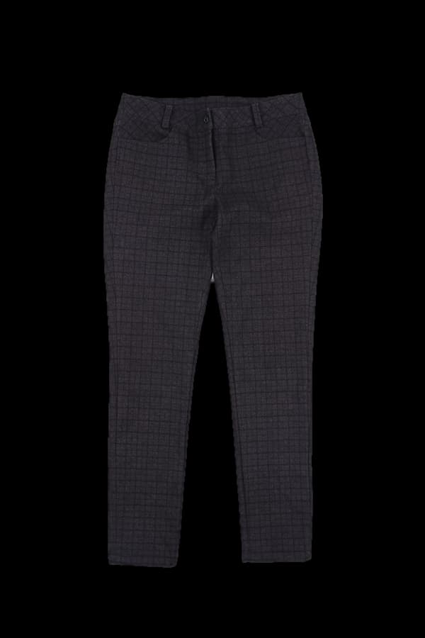 기모 울 체크팬츠