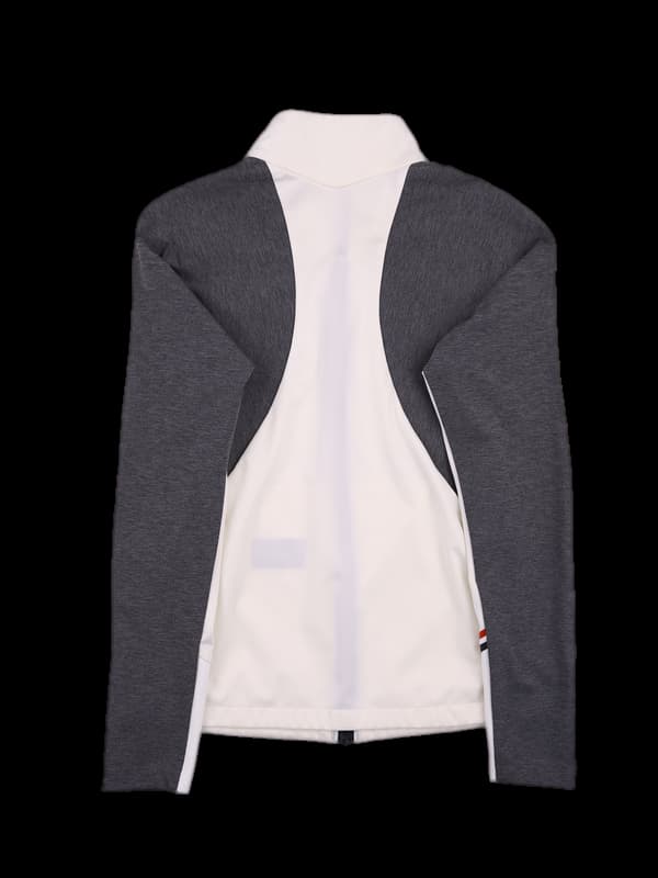 나일론 배색 슬림 집업