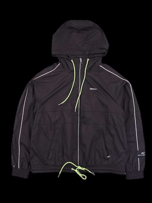 로고 후드 바람막이