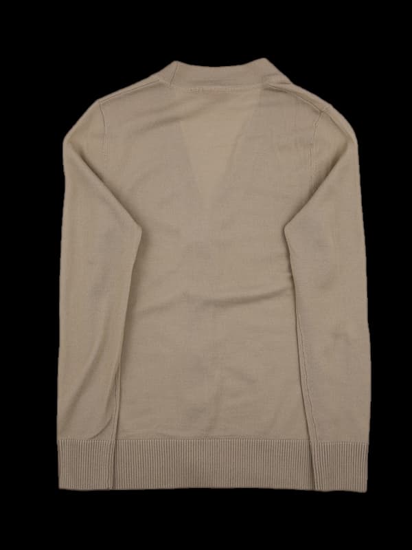 로고 포인트 단추 가디건