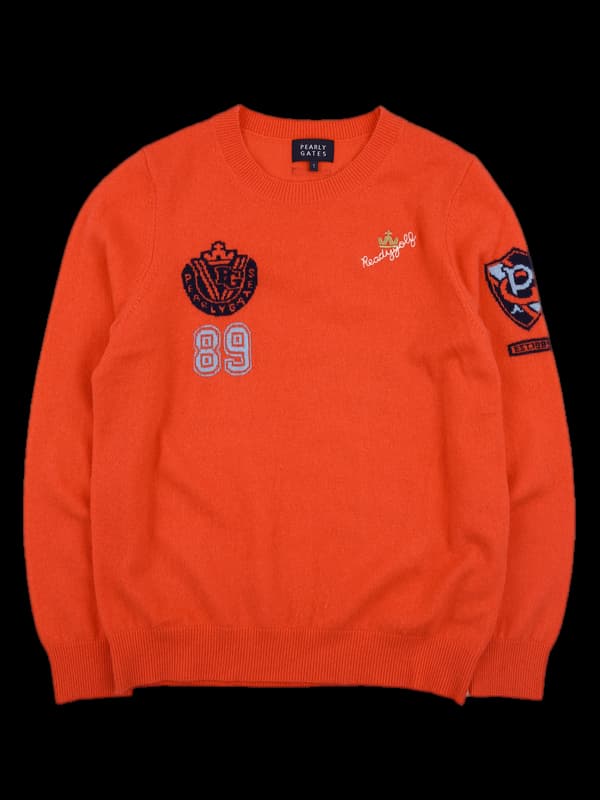 울 라운드 긴팔 니트