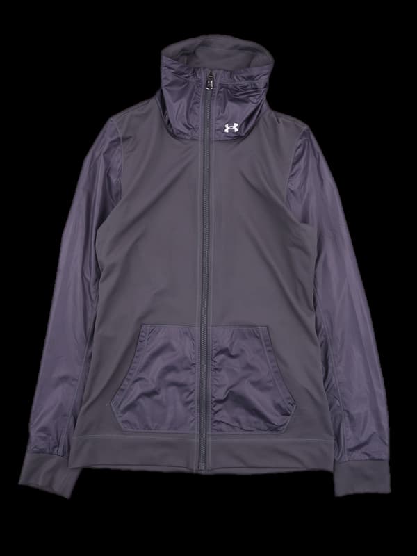 나일론 로고 집업