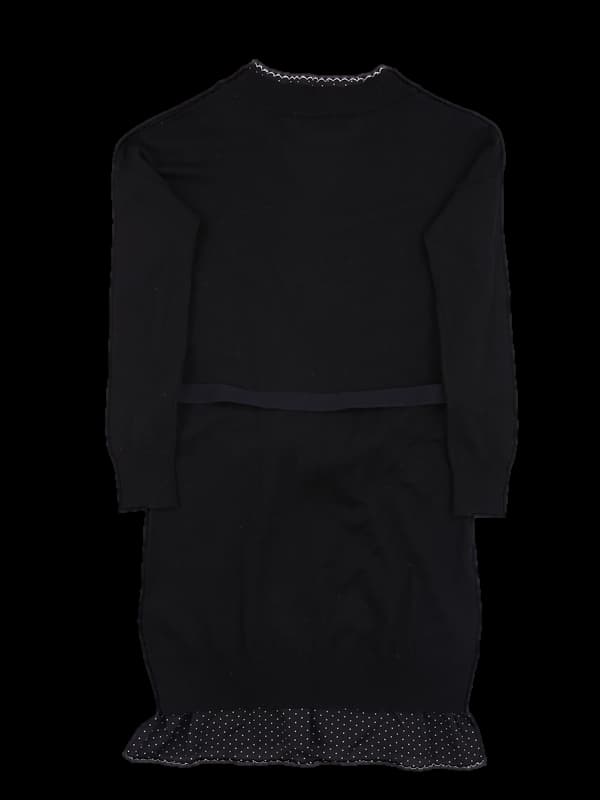 도트 레이스 니트 원피스