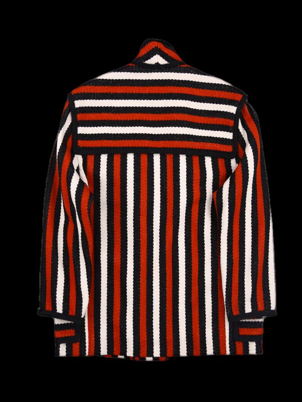 칼라 스트라이프 자켓