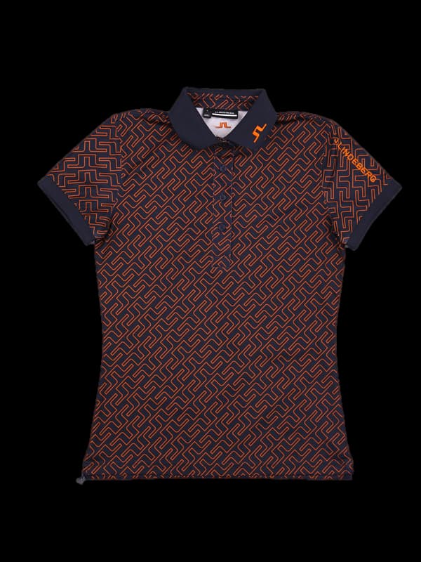 로고 패턴 카라 반팔