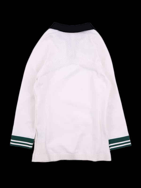 로고 배색 카라 긴팔