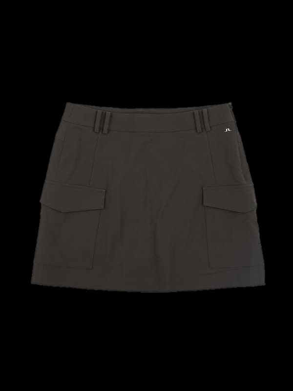 로고 투포켓 스커트