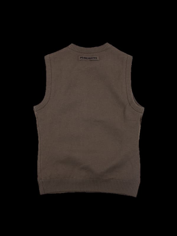 로고 패턴 니트 베스트