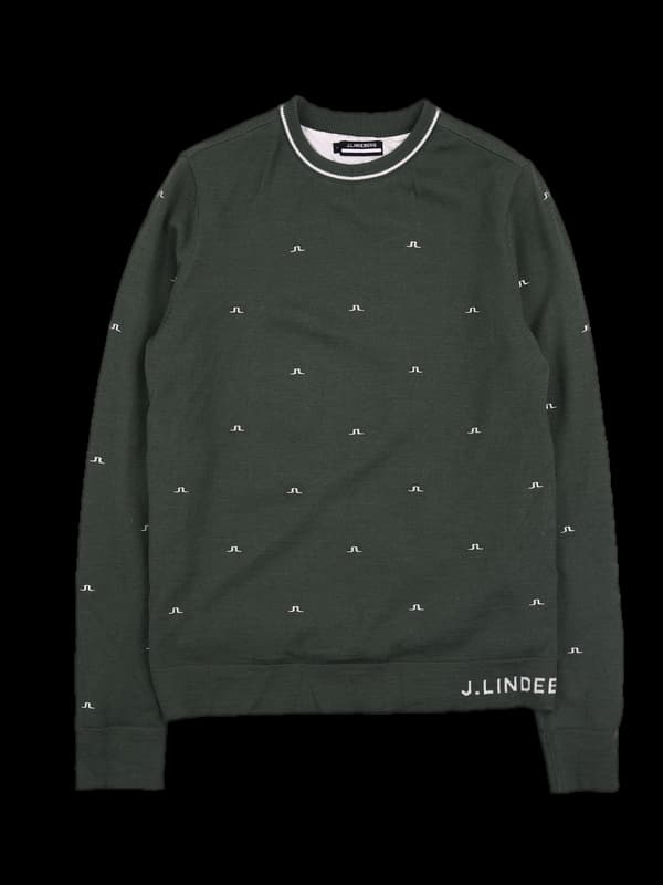 로고 라운드 긴팔니트