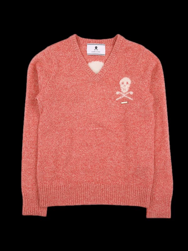 빅로고 라운드 니트