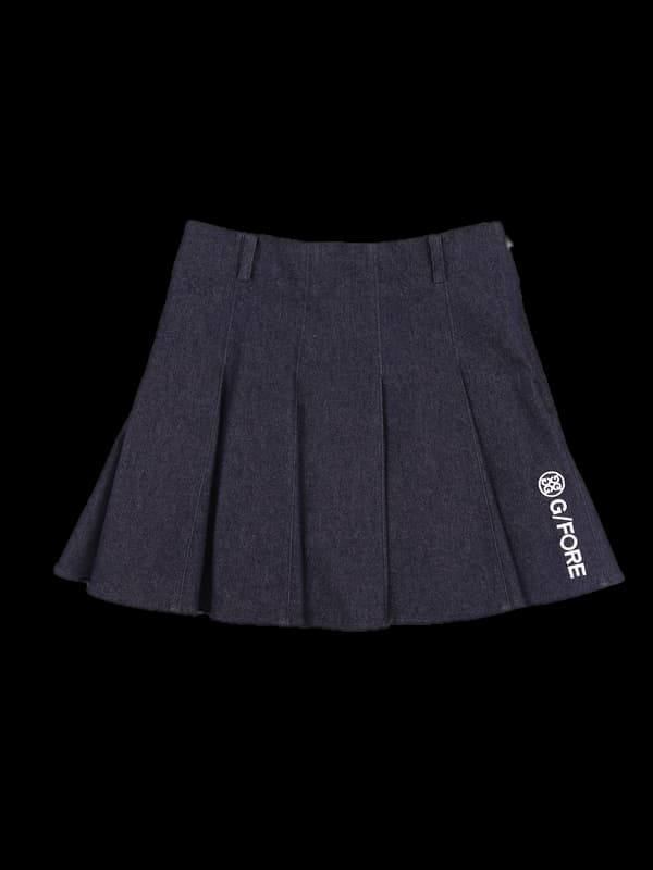 밴딩 로고 스커트