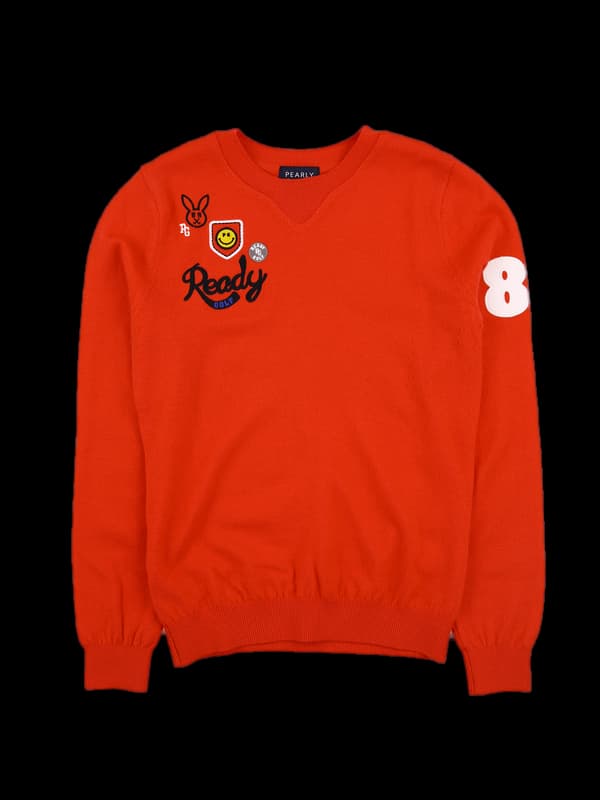 로고라운드 긴팔니트