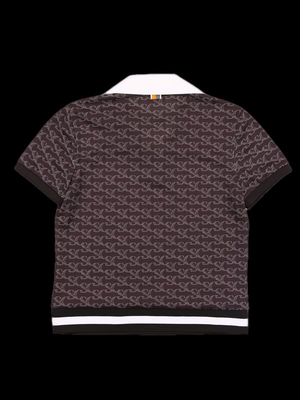 배색 반팔카라티