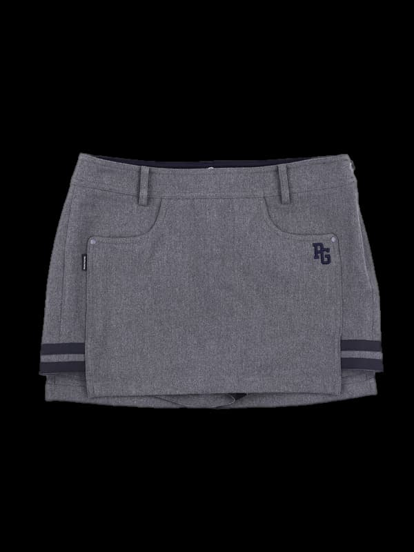 로고스트라이프 스커트팬츠