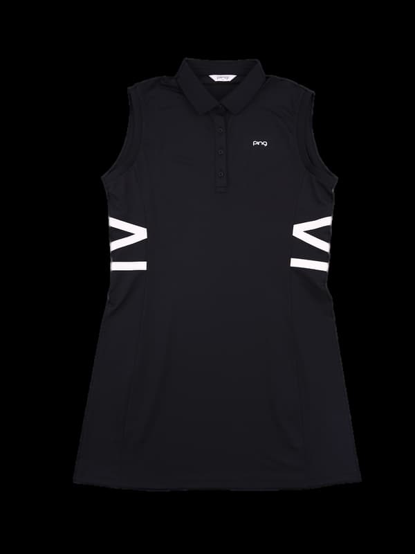 사이드패턴 민소매원피스