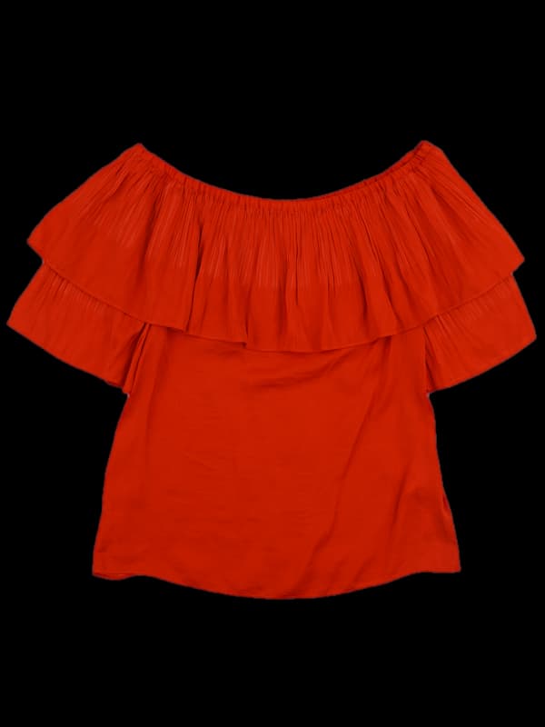 오프숄더 블라우스