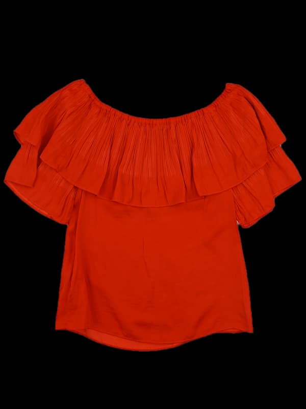 오프숄더 블라우스