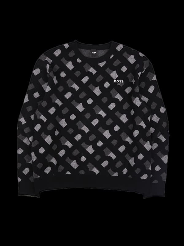 로고패턴 긴팔니트