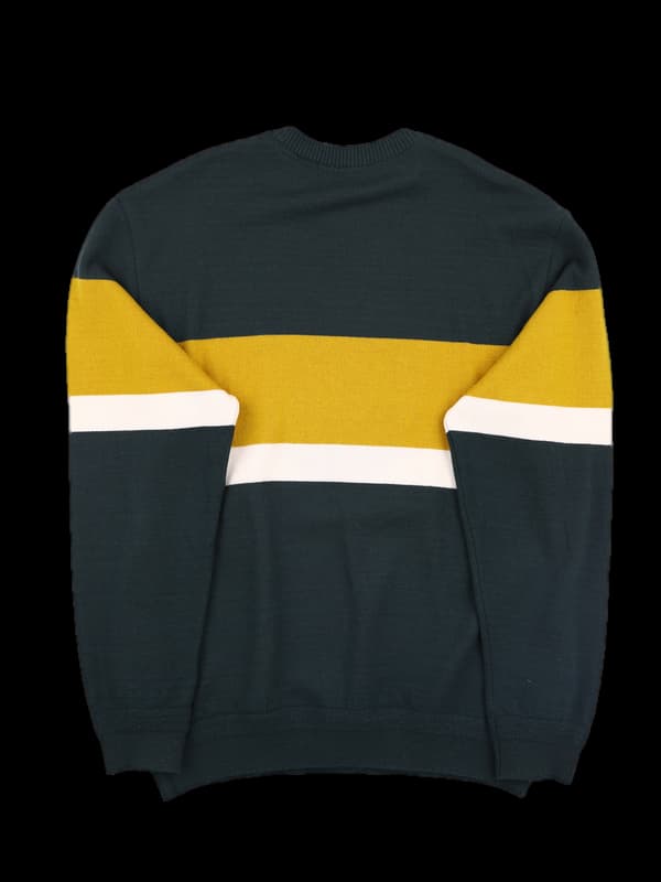 빅로고 배색니트