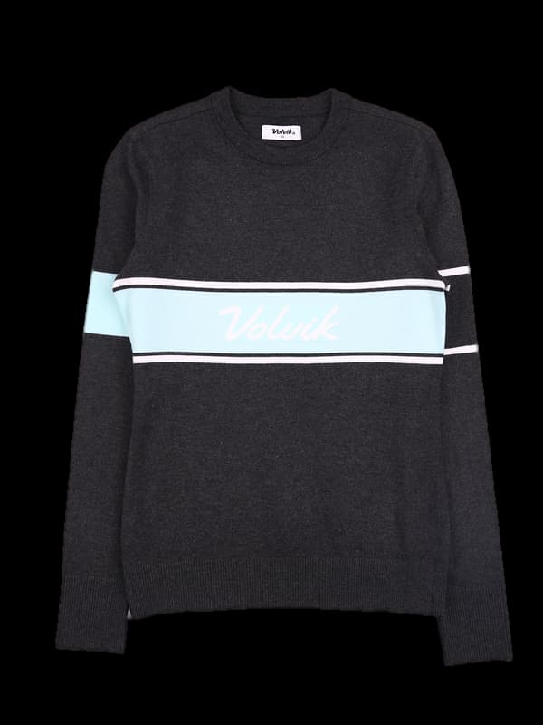 로고배색 긴팔니트