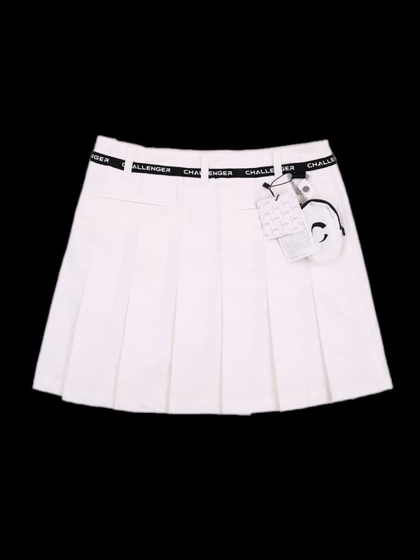 사이드로고 주름스커트