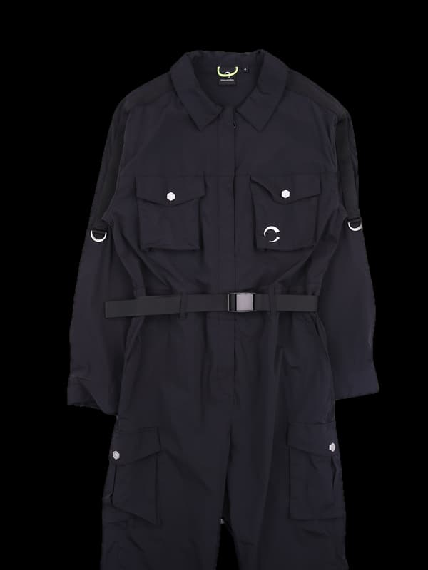 로고 투포켓 점프수트