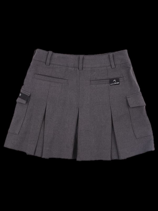 로고 투포켓 스커트