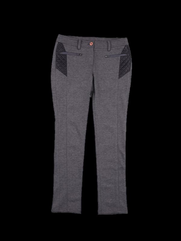 가죽패턴 스트레치팬츠