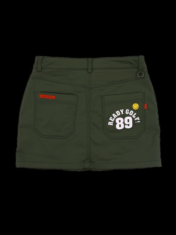 로고 기모 스커트