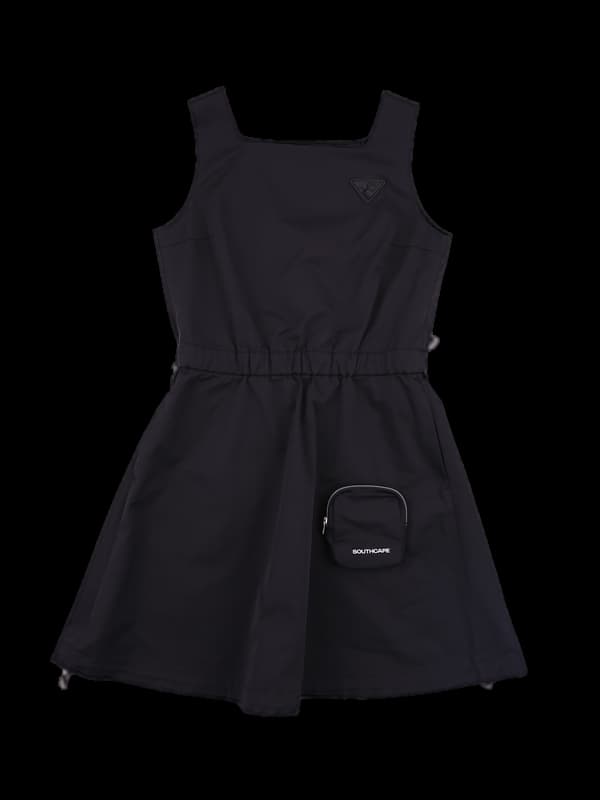 로고 스트링 원피스