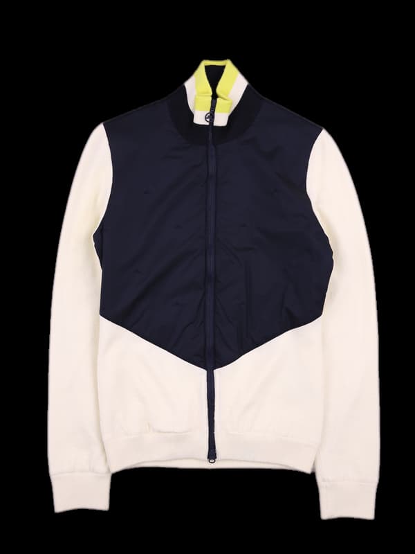 로고패턴 니트집업