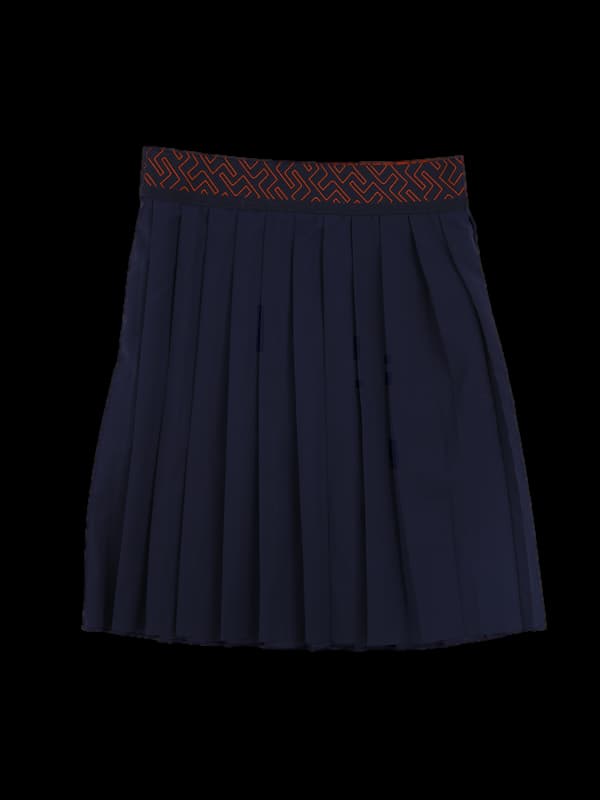 로고밴딩 플리츠스커트