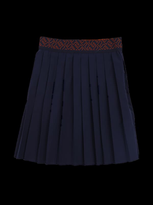 로고밴딩 플리츠스커트