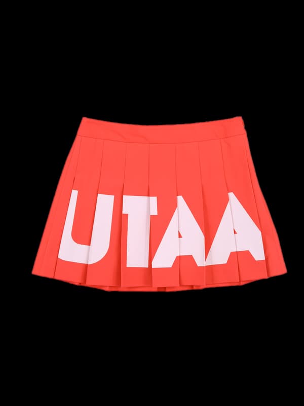 빅로고 플리츠 스커트