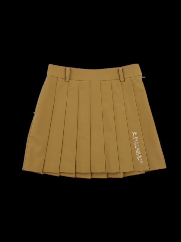 사이드로고 플리츠스커트