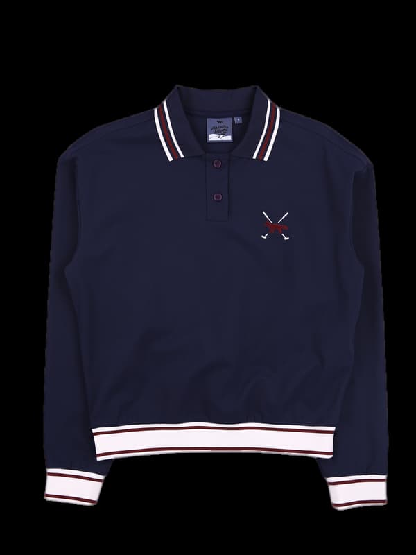 로고배색 카라긴팔