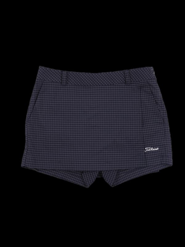 로고체크 스커트팬츠