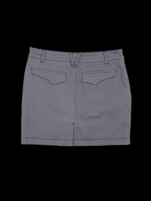 로고 패턴 스커트