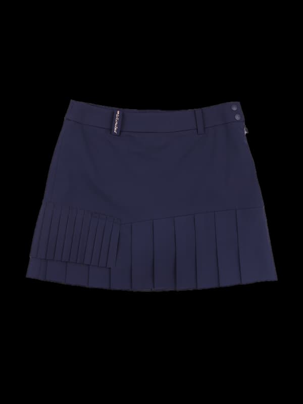 로고 언발 스커트