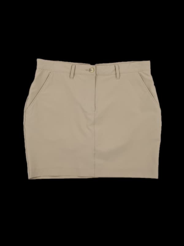 로고 뒷트임 스커트