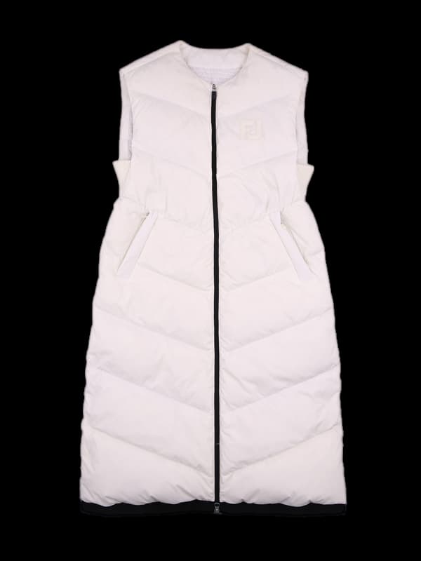 로고 롱 패딩베스트
