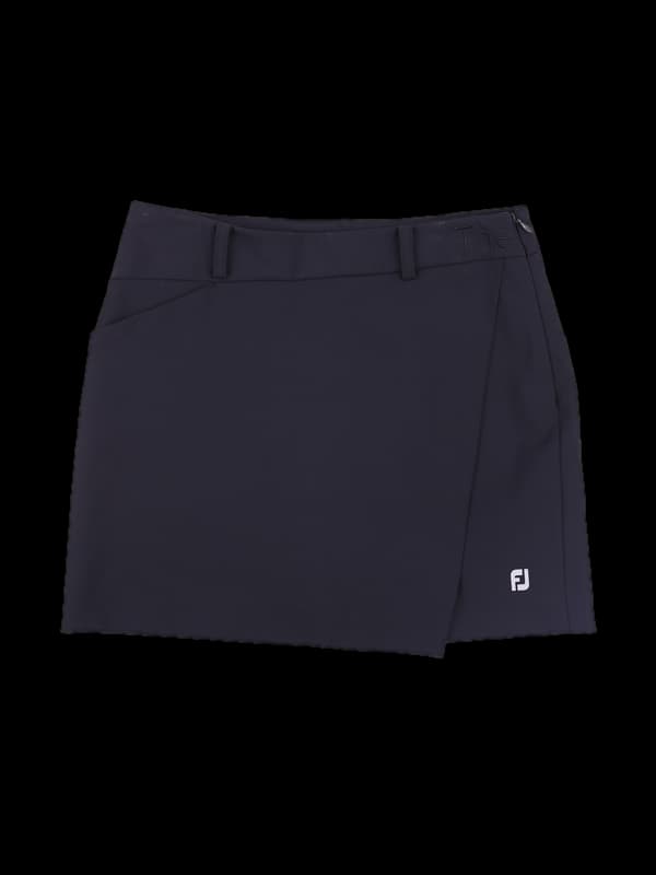 로고 언발 스커트