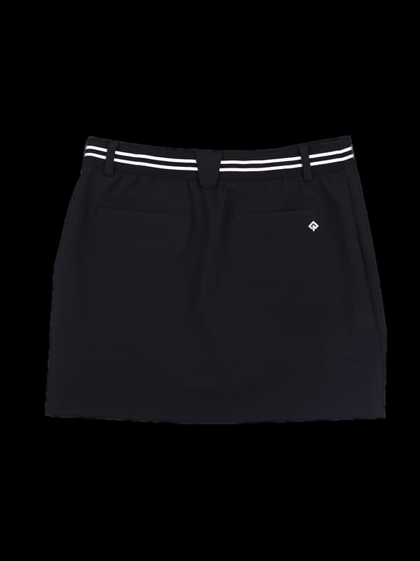 로고 언발 스커트