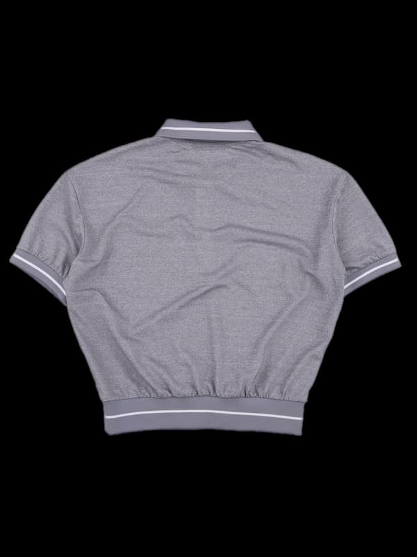 로고 하프집업 반팔