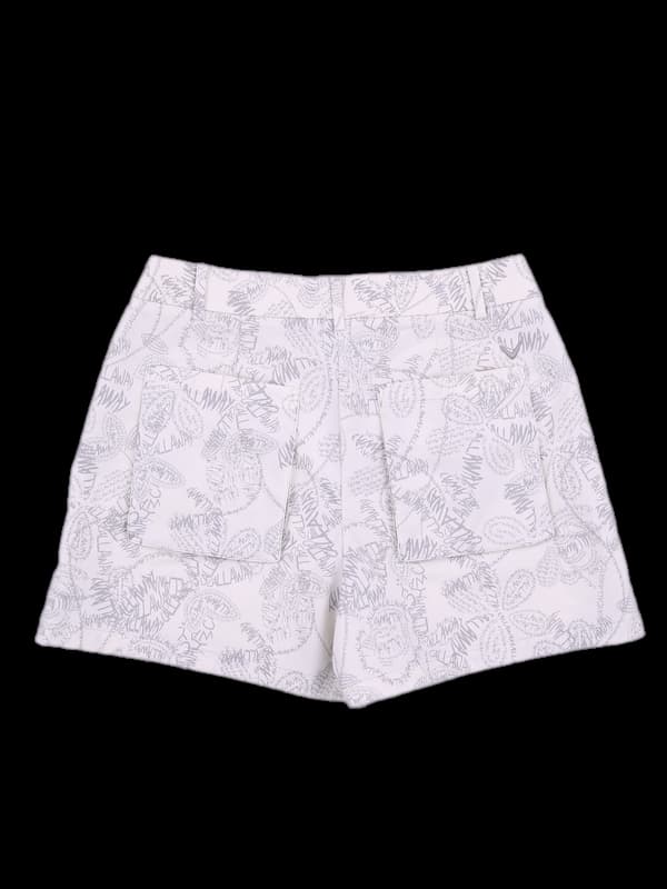 패턴 로고 반바지