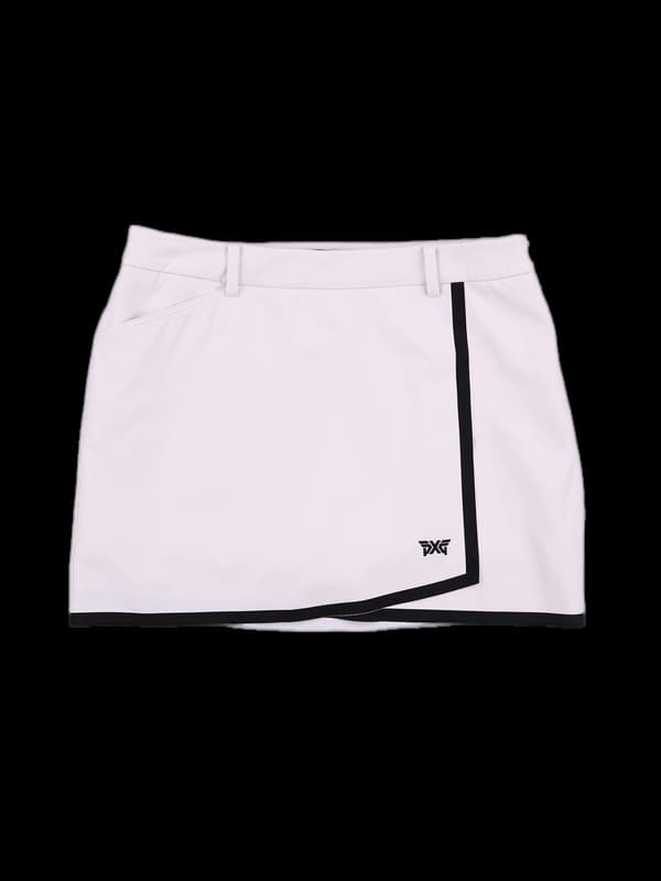 로고배색 언발스커트